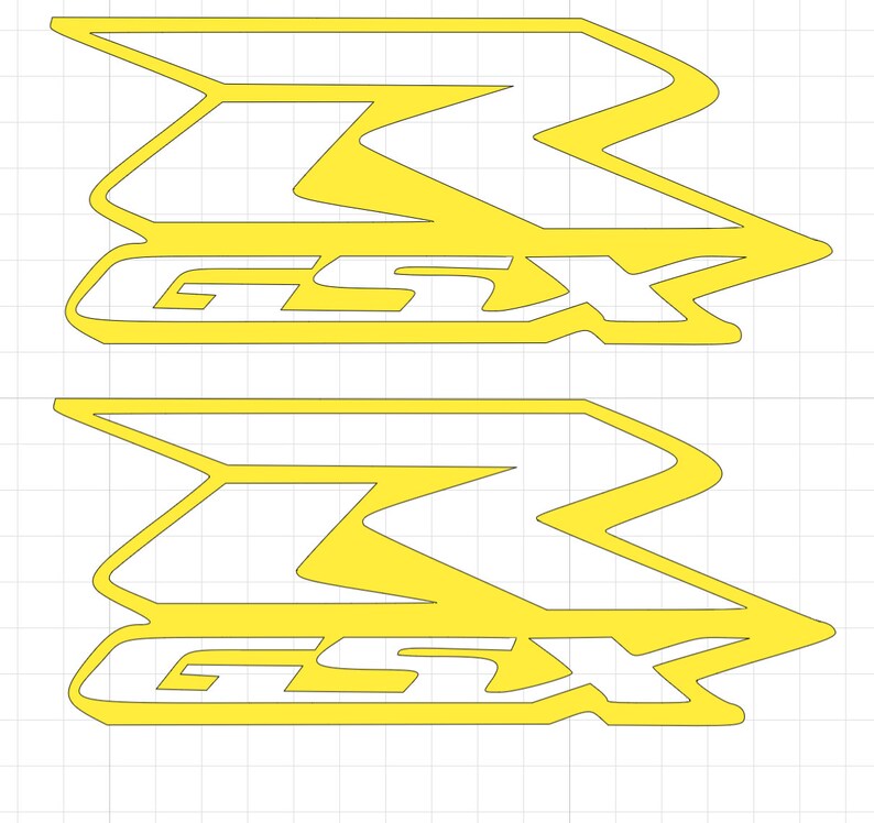 SUZUKI GSXR Replica fairing sticker labels x2 decals motorbike gsxr 600/ 750/ 1000 image