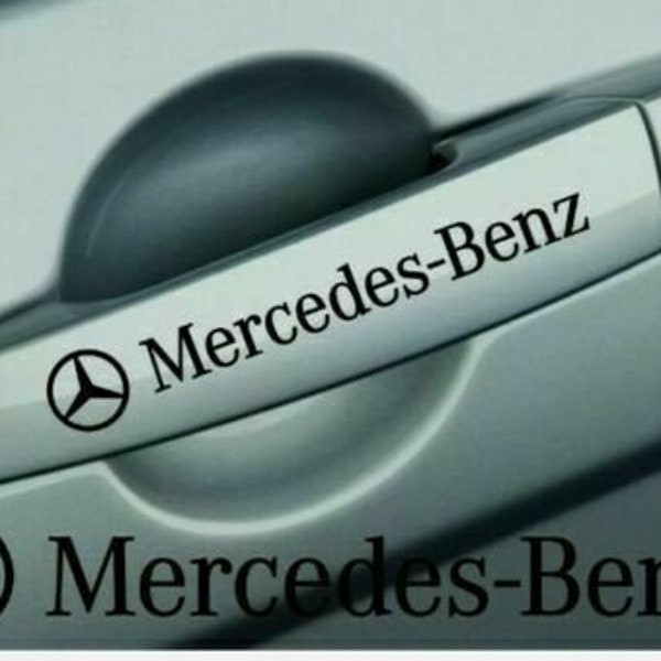 2x Mercedes Benz Door Handle Decals Car Sticker Decal Logo Racing Vinyl x2