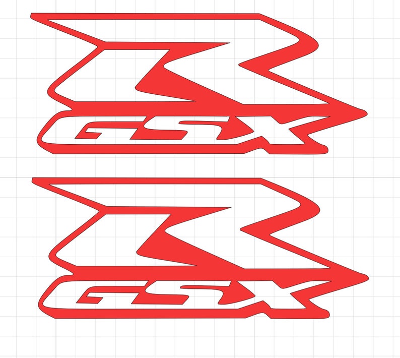 SUZUKI GSXR Replica fairing sticker labels x2 decals motorbike gsxr 600/ 750/ 1000 image