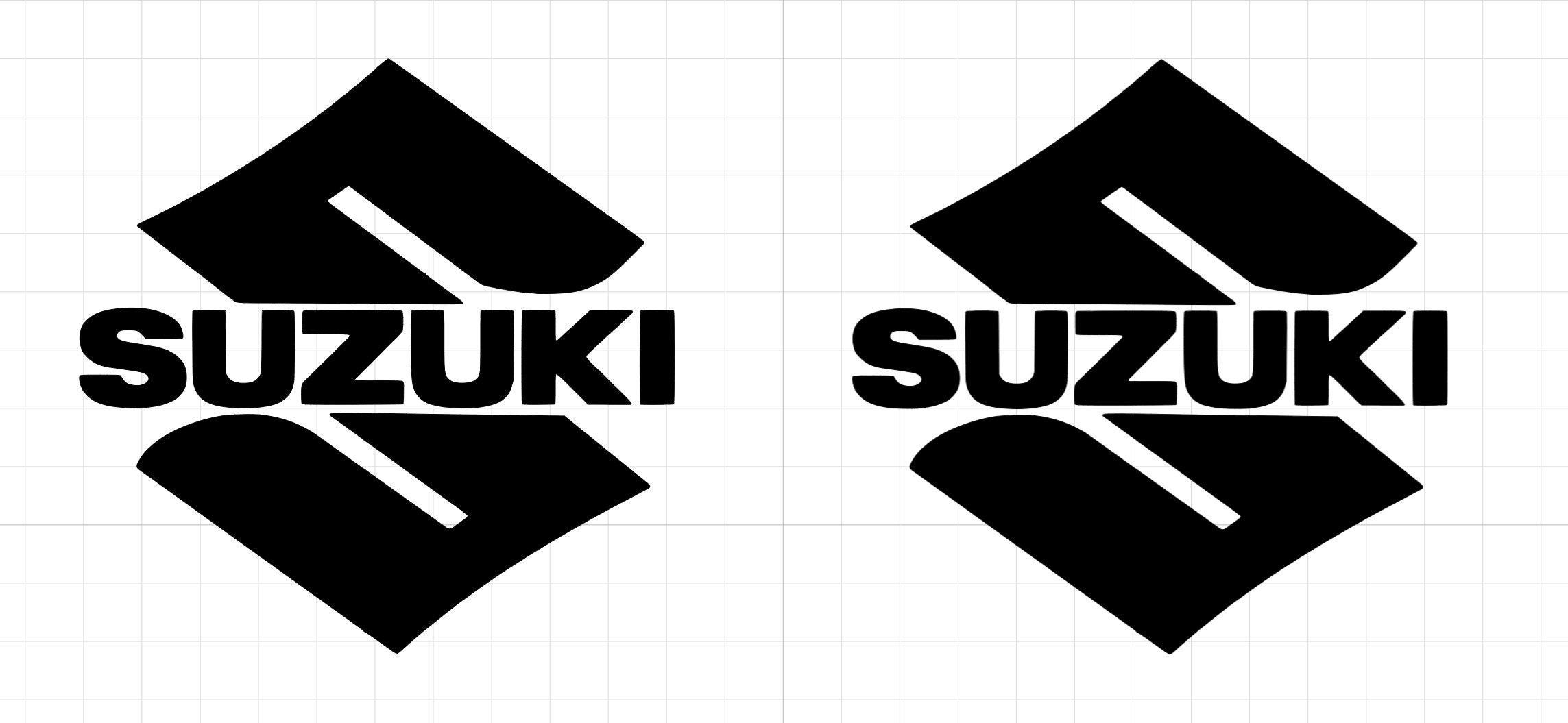 Suzuki Logo Schriftzug, Aufkleber - MIBOTEC Aufkleber Druck & Plot