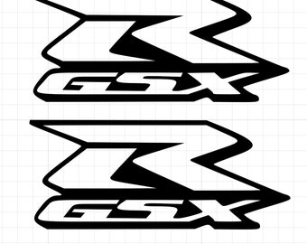 SUZUKI GSXR FAIRING Tank Stickers X2 Decals Motorbike Gsxr 600 / 750 / 1000