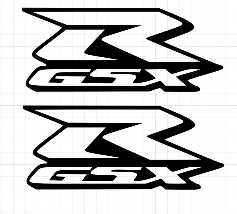 SUZUKI GSXR FAIRING Tank Stickers X2 Decals Motorbike Gsxr 600/ 750/ 1000 item image