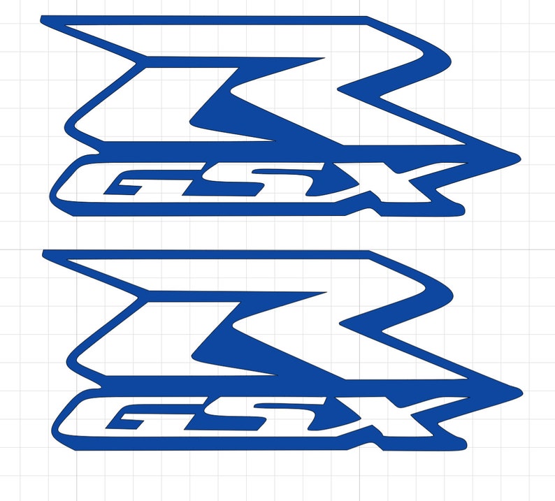 SUZUKI GSXR Replica fairing sticker labels x2 decals motorbike gsxr 600/ 750/ 1000 image