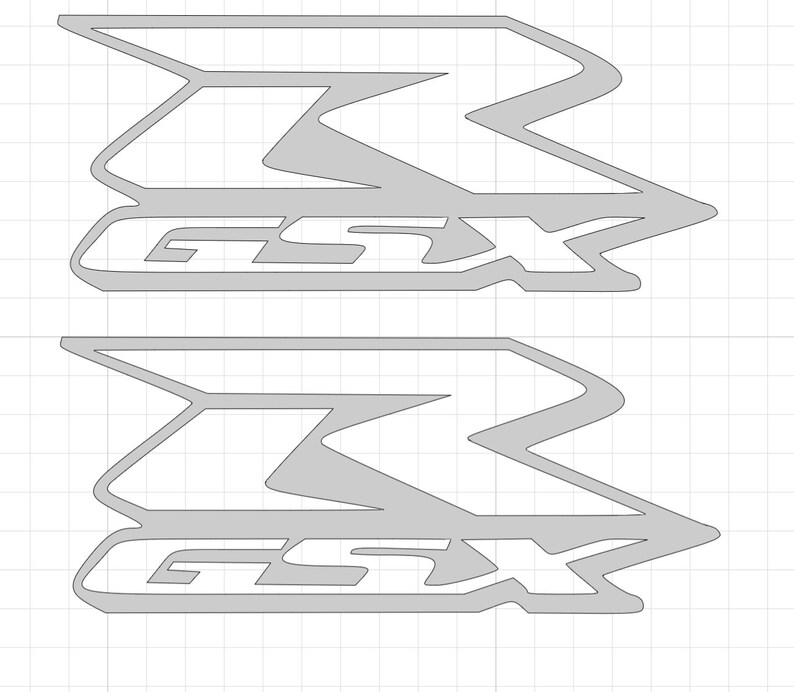 SUZUKI GSXR Replica fairing sticker labels x2 decals motorbike gsxr 600/ 750/ 1000 image