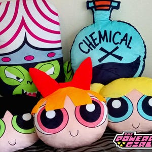 The Powerpuff Girls Plush Head Pillows Cartoon Network