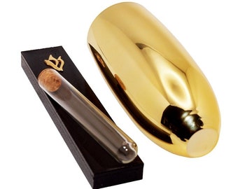 Modern Jewish Wedding Breaking Glass Mezuzah Kit with Color Cup and Top Tube for the Cup Shards