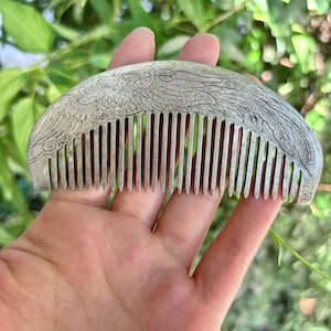 Exquisite  Sterling Copper Travel Comb, dragon and phoenix Design Antique Unique Rare,VTG Comb  Silver Original Old Unique Lady Hair gift