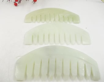 get 1pic Natural jade comb handmade carving comb, no static, Gifts for girlfriends, parents and elders gifts Gift for Father's/mother's Day