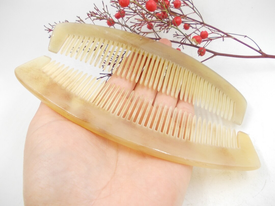 Get 1 Natural Fine Sheep Horn Handmade Horn Comb No Stati - Etsy