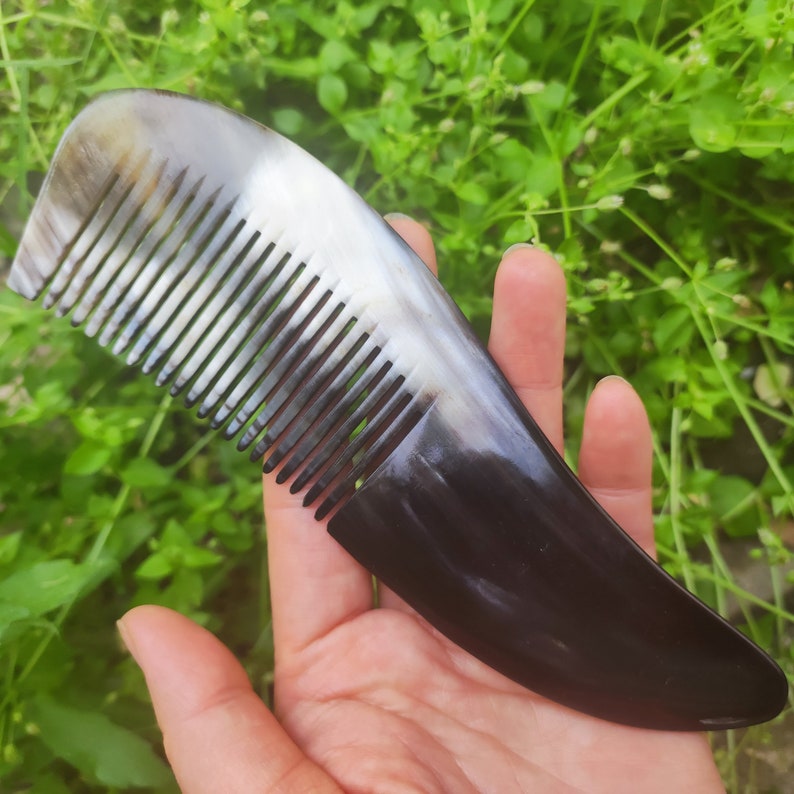 Get 1 Natural Sheep Horn Handmade Horn Comb, No Stati Holiday Gift ...