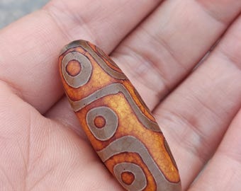 7 Eyes Dzi Beads From Tibet Tianzhu Bangle Jewelry Vintage Bodhi