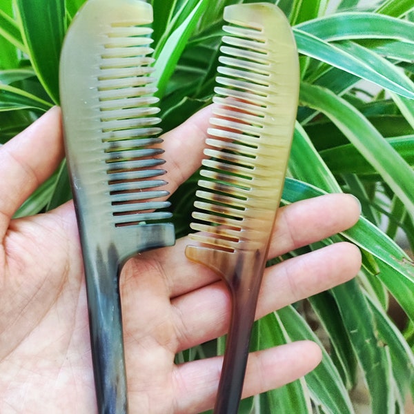 Get 1 Natural Sheep horn handmade horn comb, no stati holiday gift Christmas presents for wife Boutique Massage Scalp Brush Dandruff Health