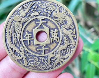 Get 1 Antique Coin Collection Vintage Copper Coins Old Money Children Gift , Shipped randomly