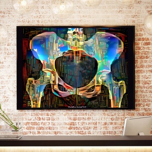 Pelvis Anatomy in Bright Color, Canvas or Acrylic, Anatomy Radiology Wall Art Science Medical Art Student Art Office Gifts Medicine