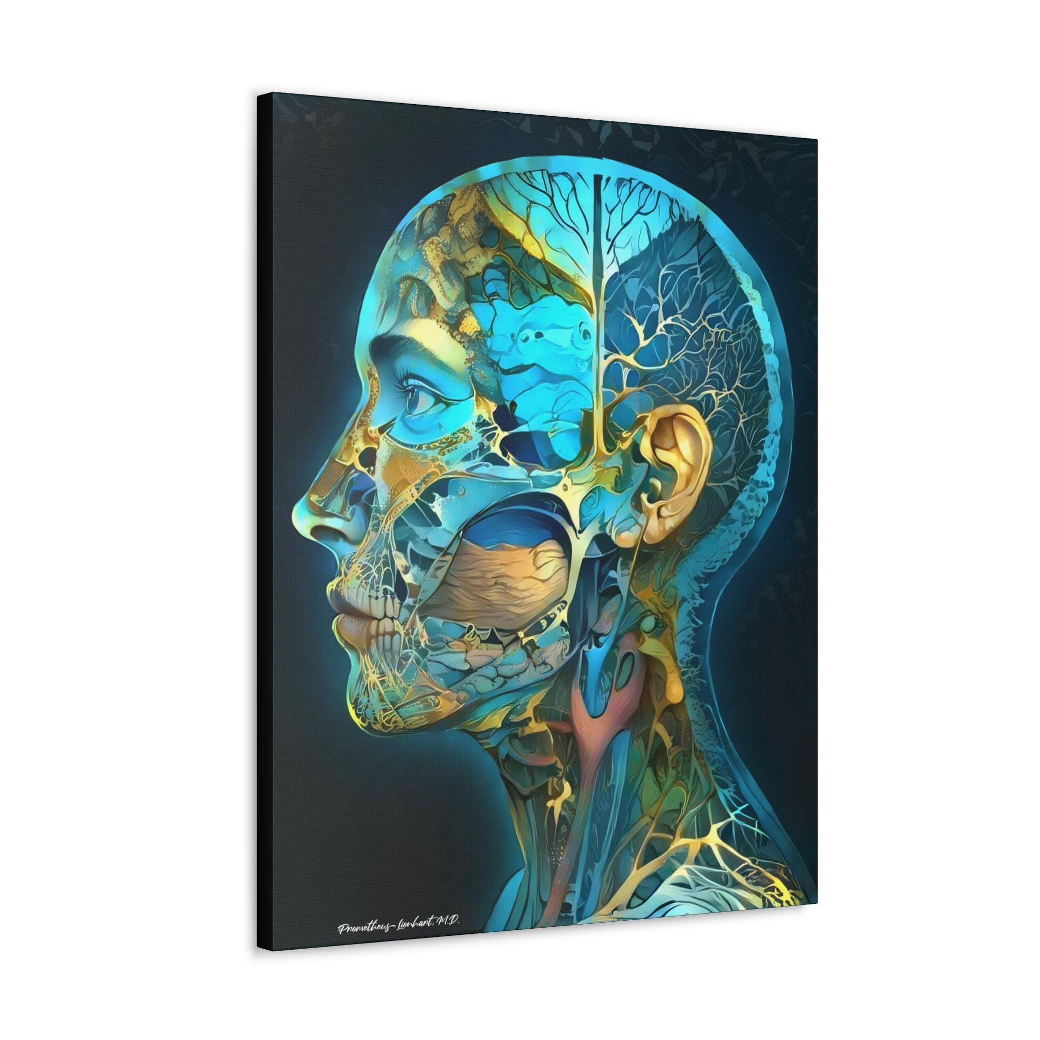 Surrealism Human Anatomy Art - Canvas, Radiology Art, Science Art