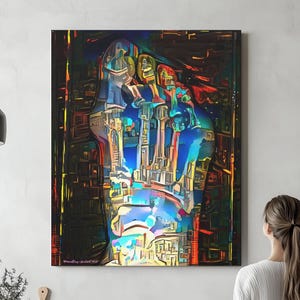 Foot Anatomy in Bright Color, Canvas, Poster, or Acrylic Glass,  Anatomy Art Orthopedics Podiatrist Radiology Art Science Medical Student