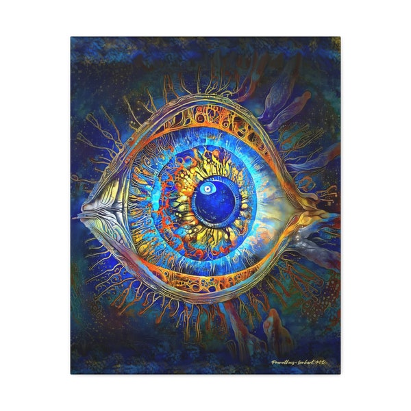 Eye Anatomy Art, Canvas,  Color Anatomy Radiology Ophthalmology optometry Science Medical Art Student Art Medicine