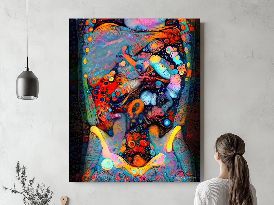 Medical Art Canvas, Abdominal Body Radiology Art, Hepatologist