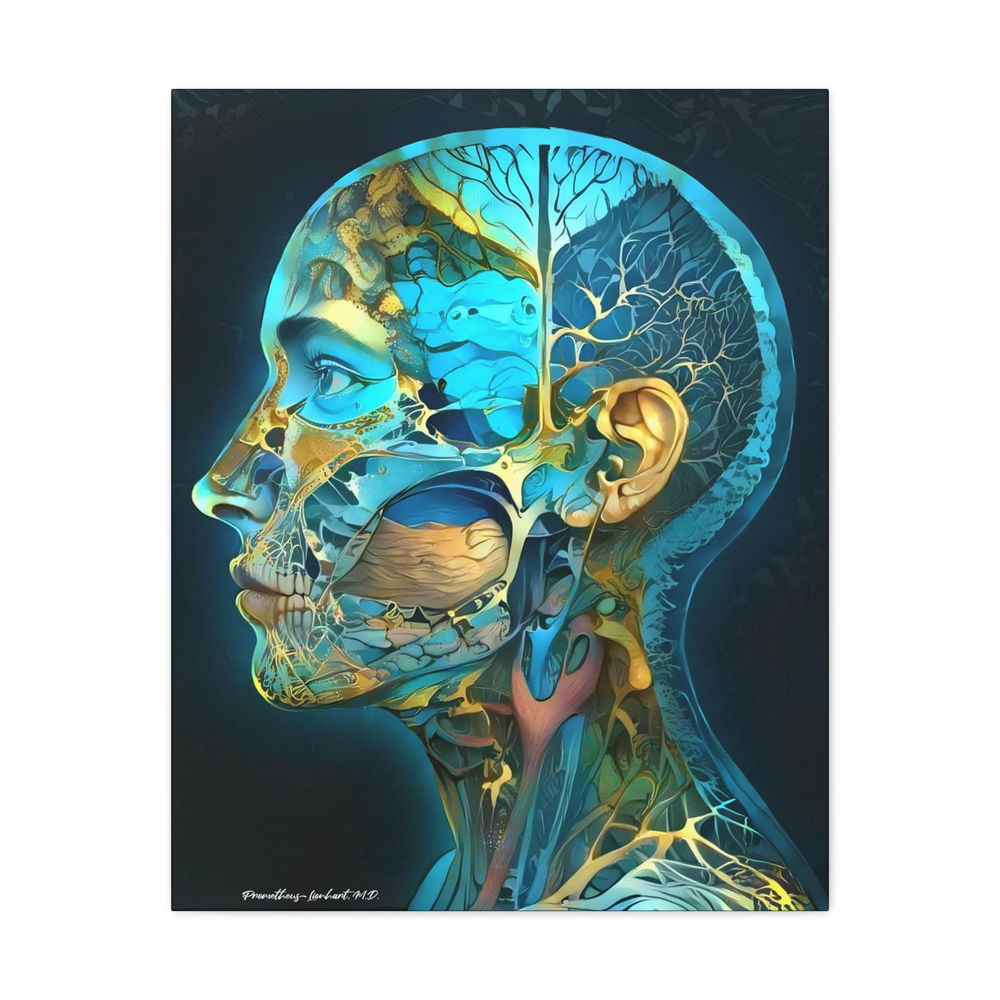 Surrealism Human Anatomy Art - Canvas, Radiology Art, Science Art