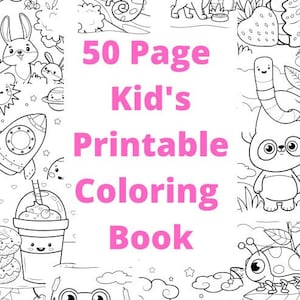 Kids Printable Coloring book