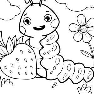 Kids Printable Coloring Book - Etsy