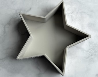 3D print file STL star tray ribbed Christmas Christmas Xmas Winter modern scandi with commercial license