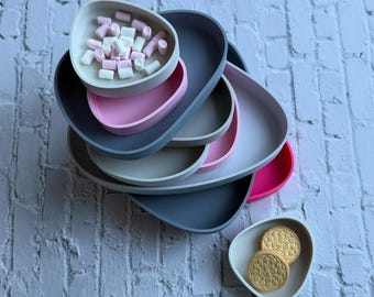 3D-printbestand STL-trays set van 3 moderne scandi met commerciële licentie