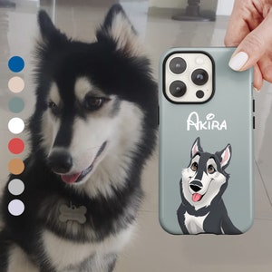 Custom Pet Phone Case Using Pet Photo and Name, Custom Dog Phone Case or Custom Cat Phone Case, Personalized Phone Case Cat iPhone 15 Case