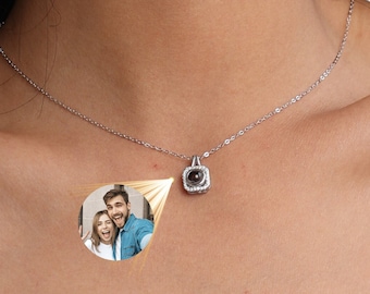 Custom  Photo Necklace For Women, Personalized memory necklace, Gifts for Grandparents, Gifts for mom, Family Gift, Sterling Silver