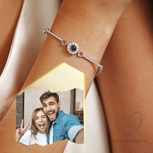 Custom Photo Projection  Bracelets for Women , Personalized Memory Bracelets, Gifts for Her, Gifts for Mom, Valentine Day Gift,Memorial Gift