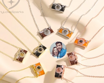 Personalized  Mini Camera Projection Necklace:Photo Inside for Your Family and Lover