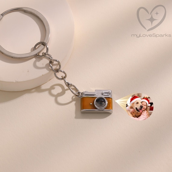 Custom Keychain with Photo Inside: Unique Cute Romantic Christmas for Her and Him