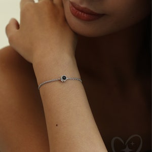 Pulsera de proyección de fotos personalizada con cadena brillante Joyería hecha a mano para Navidad, regalos para mejores amigos, regalos para mamá amante novia imagen 3