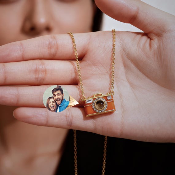 Personalized Photo Inside Necklace : Family Good Times