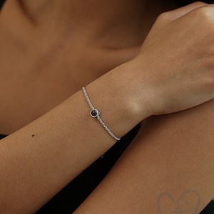 Bracciale personalizzato per proiezione di foto con catena scintillante Gioielli fatti a mano per Natale, regali per la migliore amica, regali per la fidanzata amante della mamma immagine 2