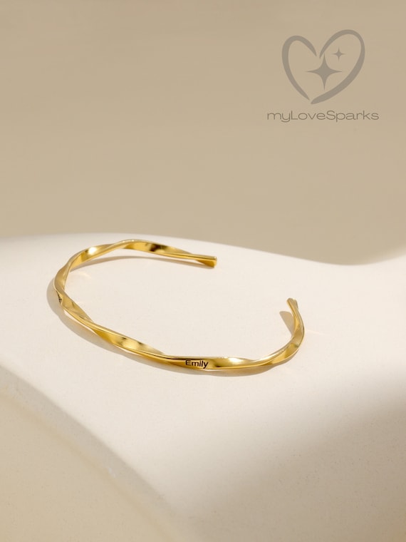 Custom Name Bracelet, Engraved Name Bracelet, Gift Matching Jewelry, Relationship Unique Jewelry, Bridesmaid Proposal, Bridal Shower