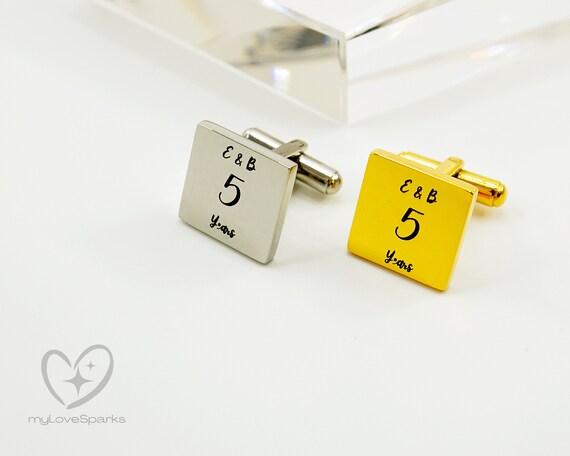 Custom CuffLinks, Personalized Engraved Cufflinks, Initials Cufflinks, Gifts  for him, gifts for dad, Gifts for Boyfriend