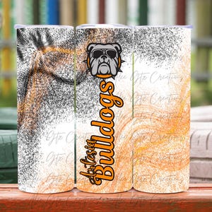 Artesia Bulldogs tumbler wrap png