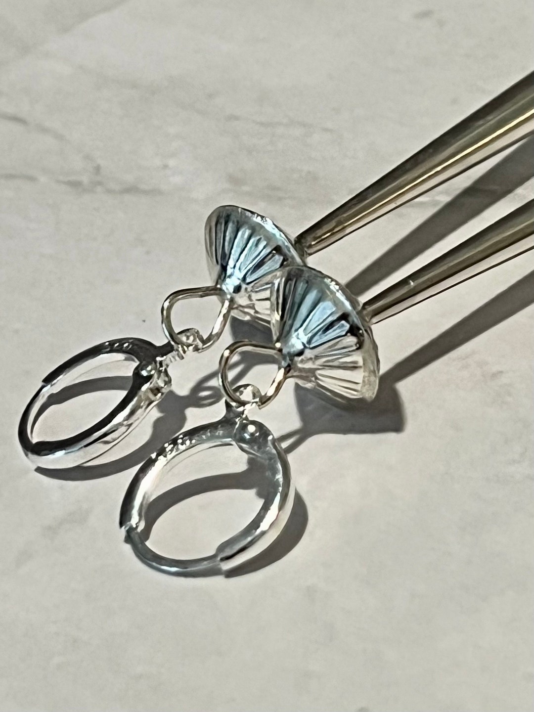 Native american made earrings long squash blossom earrings sterling