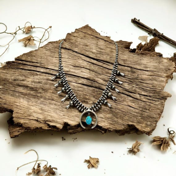 Tassel Necklace! So Unique Native American Navajo Sterling Silver Squash Blossom Tassel Necklace! So Unique Native American Navajo Sterling Silver Squash Blossom