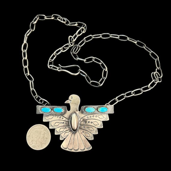 アクセサリー indian jewelry navajo pendant Navajo Pendant Sterling Silver Turquoise Mark BJ | eBay