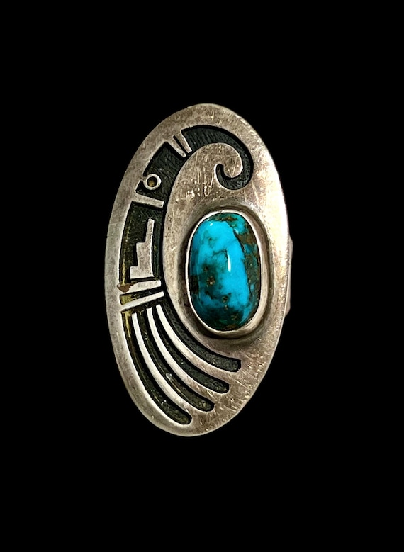 Authentic Early Vintage Native American Hopi Victor Coochwytewa Sterling Silver Earrings Authentic Early Vintage Native American Hopi Victor Coochwytewa Sterling Silver Earrings