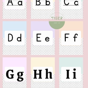 PRINTABLE Alphabet and Numbers Posters Pack | A to Z Posters and 0 - 20 ...