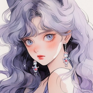 Watercolor Character Commission Custom Anime Art Custom Manga Character Your Original Anime Art Fanart OC Anime Style Illustration Comic