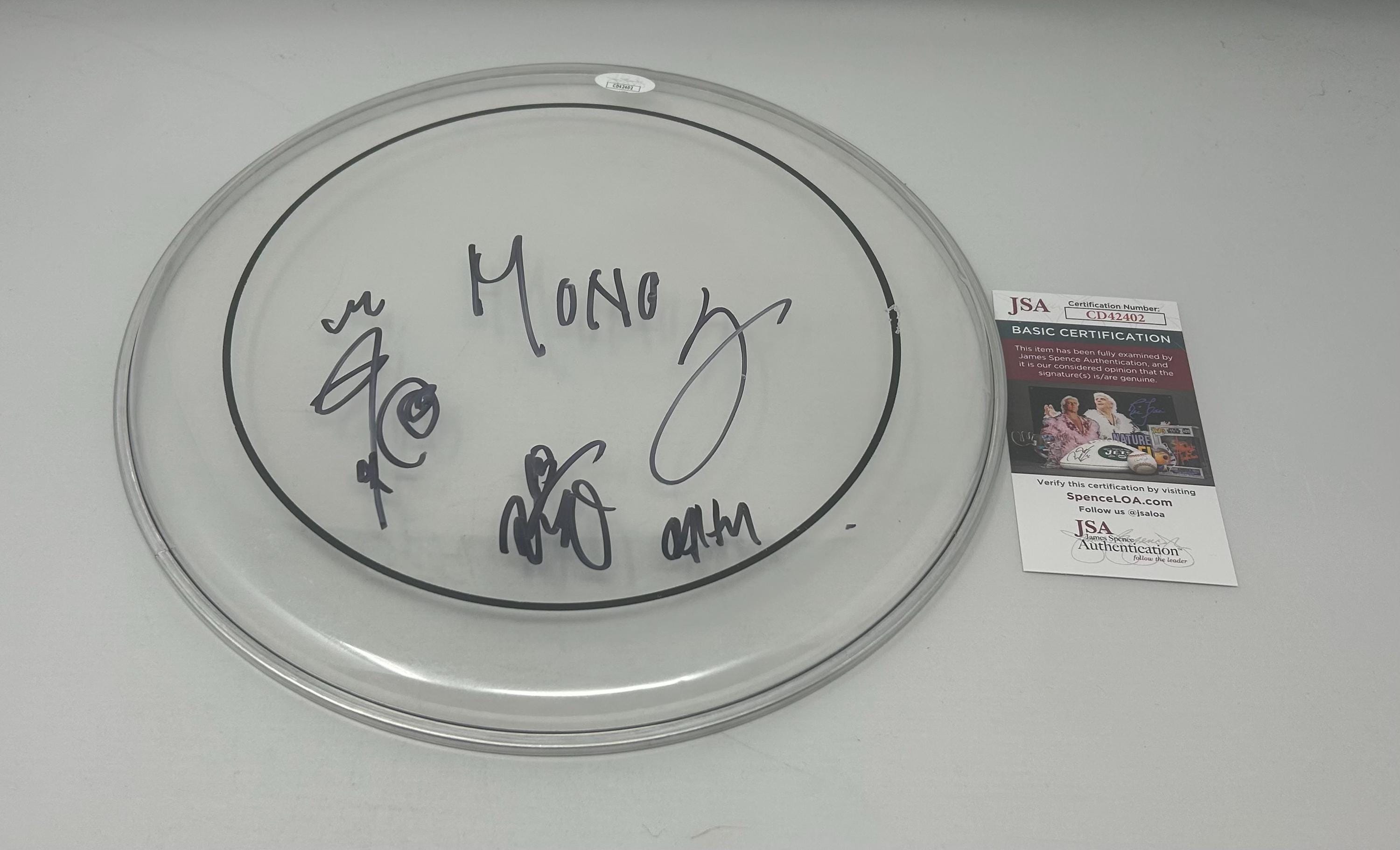 モノバンド署名入りドラムヘッド JSA COA - Etsy 日本