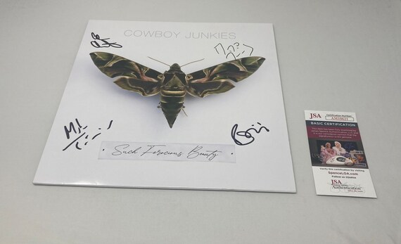 Cowboy Junkies signed Such Ferocious Beauty album JSA COA autograph vinyl Record STAR Cowboy Junkies signed Such Ferocious Beauty album JSA COA autograph vinyl Record STAR