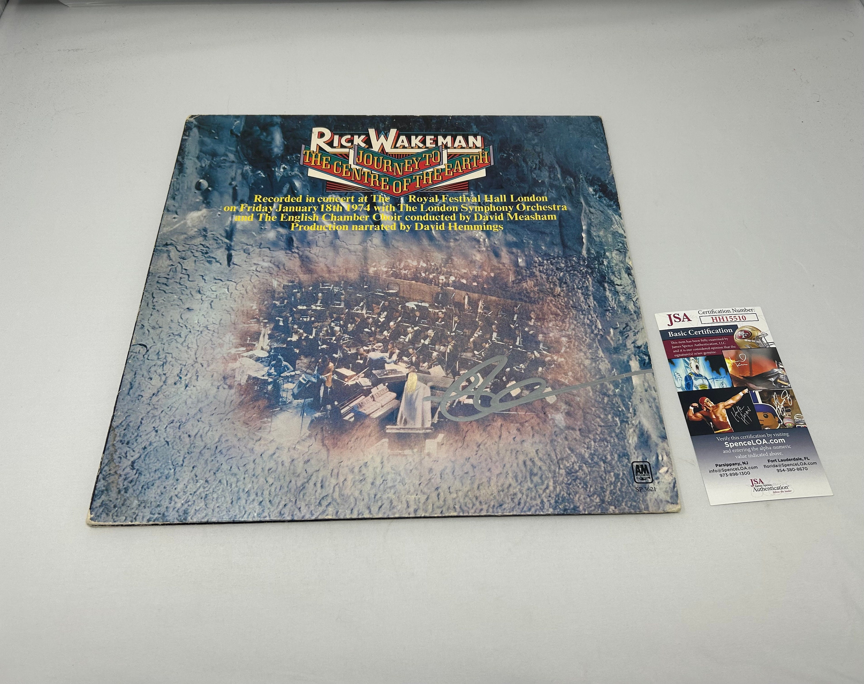 Rick Wakeman Signed Journey to the Centre of the Earth Album JSA