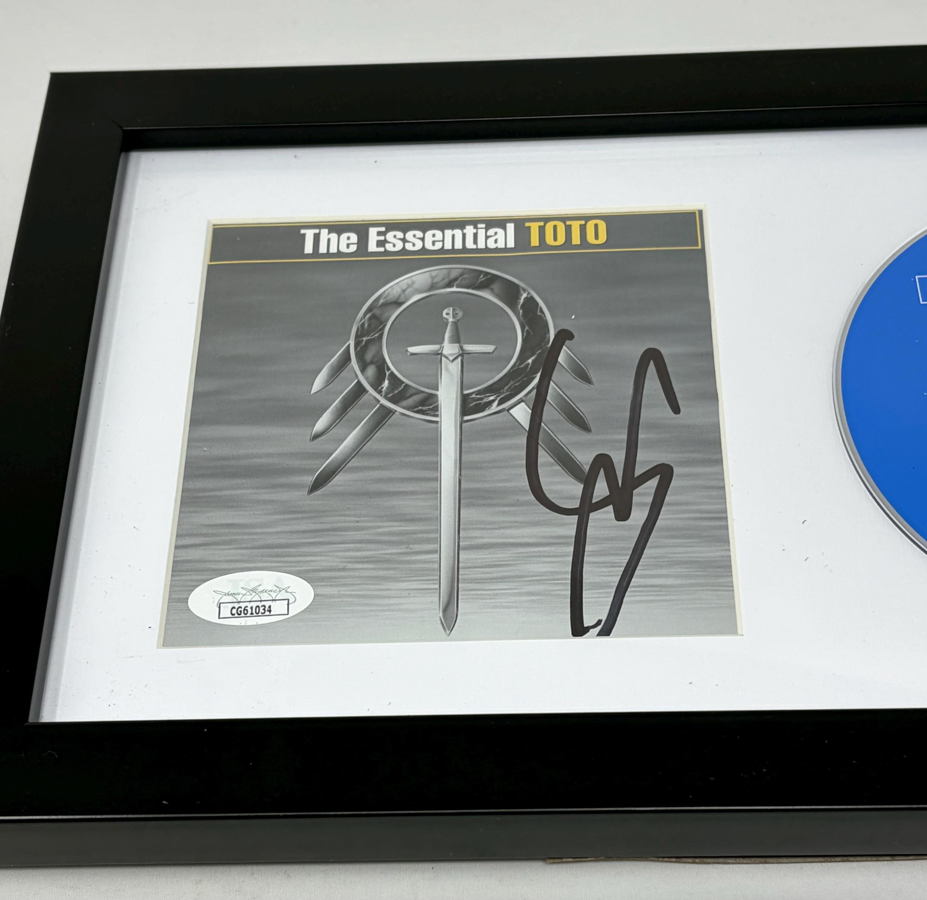 Steve Lukather of Toto Signed the Essential Cd Cover Framed JSA