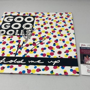 Goo Goo Dolls signerat Hold Me Up-album (Robby Takac & John Rzeznik) JSA COA