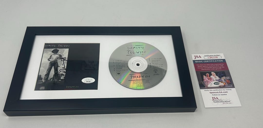 Shawn Colvin Signed Steady on CD Booklet Framed JSA COA - Etsy